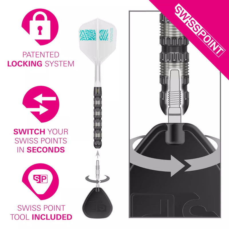 Target Rob Cross 95k Tungsten Swiss Point Darts Set - 23 Gram
