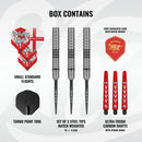Shot Michael Smith Series II Turbo Point 90% Tungsten Steel Tip Darts - 25g