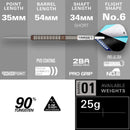 Target Adam Lipscombe G1 90% Tungsten Swiss Point Darts Set – 25g