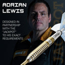 Target Adrian Lewis Showdown SP 95% Tungsten Steel Tip Darts - 25 Gram