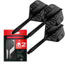 Target PRINTED K-Flex Integrated Flights & Shafts No2 - BLACK