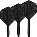 Target PRINTED K-Flex Integrated Flights & Shafts No2 - BLACK
