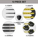 Target BOLIDE VOID 05 Swiss Tungsten Steel Tip Darts - 24 Gram