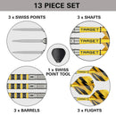 Target BUZZ 01 90% Tungsten Swiss Point Darts Set – 23g