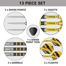Target BUZZ 02 90% Tungsten Swiss Point Darts Set – 24g