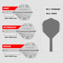 Target PRINTED K-Flex Integrated Flights & Shafts No2 - CLEAR