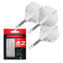 Target PRINTED K-Flex Integrated Flights & Shafts No2 - CLEAR