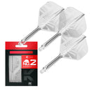 Target PRINTED K-Flex Integrated Flights & Shafts No2 - CLEAR
