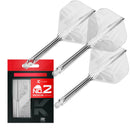Target PRINTED K-Flex Integrated Flights & Shafts No2 - CLEAR