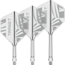 Target PRINTED K-Flex Integrated Flights & Shafts No2 - CLEAR