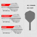 Target PRINTED K-Flex Integrated Flights & Shafts No6 - CLEAR