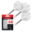 Target PRINTED K-Flex Integrated Flights & Shafts No6 - CLEAR