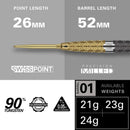 Target Cult Envy 01 90% Tungsten SP Steel Tip Darts by Target - 21 Gram