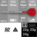 Target GROUP O 03 50% Tungsten Swiss Point Darts Set – 24g
