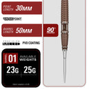 Target Japan Paul Lim The Legend G10 SP 90% Tungsten Steel Tip Darts - 25 Gram