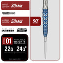 Target Japan Toru Suzuki Sereno G3 SP 90% Tungsten Darts - 25 Gram
