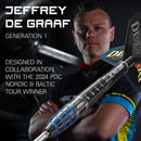 Target Jeffrey De Graaf G1 90% Tungsten SP Steel Tip Darts by Target - 23 Gram
