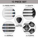 Target Jeffrey De Graaf G1 90% Tungsten SP Steel Tip Darts by Target - 23 Gram