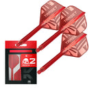 Target PRINTED K-Flex Integrated Flights & Shafts No2 - RED