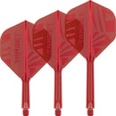 Target PRINTED K-Flex Integrated Flights & Shafts No2 - RED