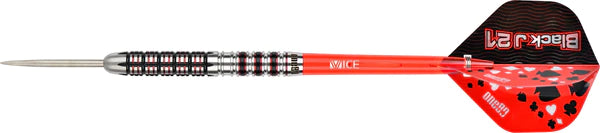 One80 Black J21 Darts - Steel Tip Darts - 90% Tungsten - Model 01 - 21 Gram