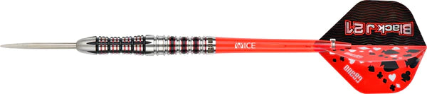 One80 Black J21 Darts - Steel Tip Darts - 90% Tungsten - Model 02 - 21 Gram