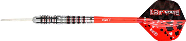 One80 Black J21 Darts - Steel Tip Darts - 90% Tungsten - Model 03 - 23 Gram