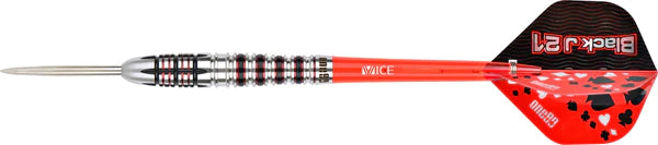 One80 Black J21 Darts - Steel Tip Darts - 90% Tungsten - Model 04 - 25 Gram