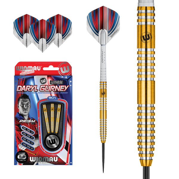 Winmau Daryl Gurney 90% Tungsten Gold Darts 23 Gram