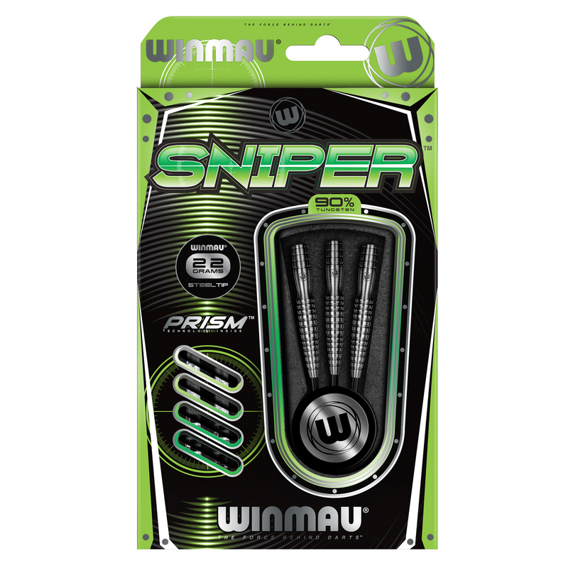 Winmau Sniper 90% Tungsten Steel Tip Darts - 22 Gram