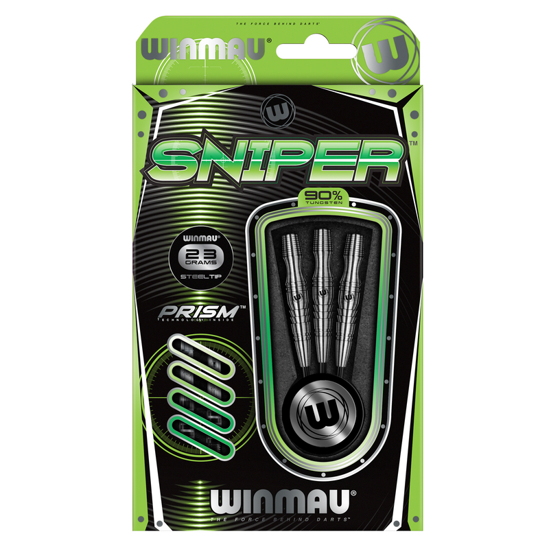 Winmau Sniper 90% Tungsten Steel Tip Darts - 23 Gram