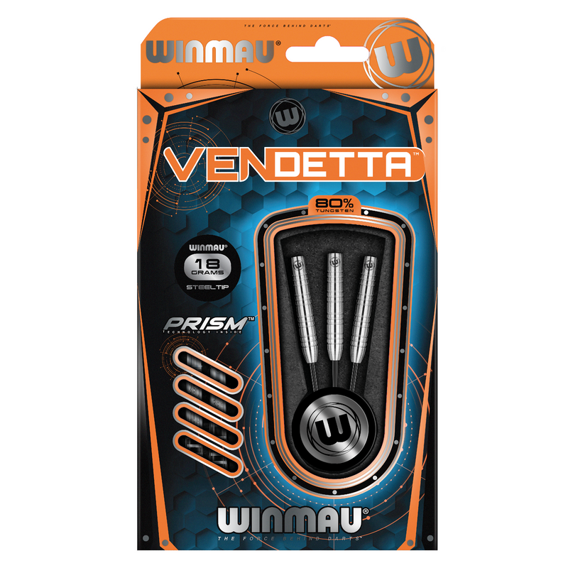 Winmau Vendetta 80% Tungsten Steel Tip Darts - 18 Gram