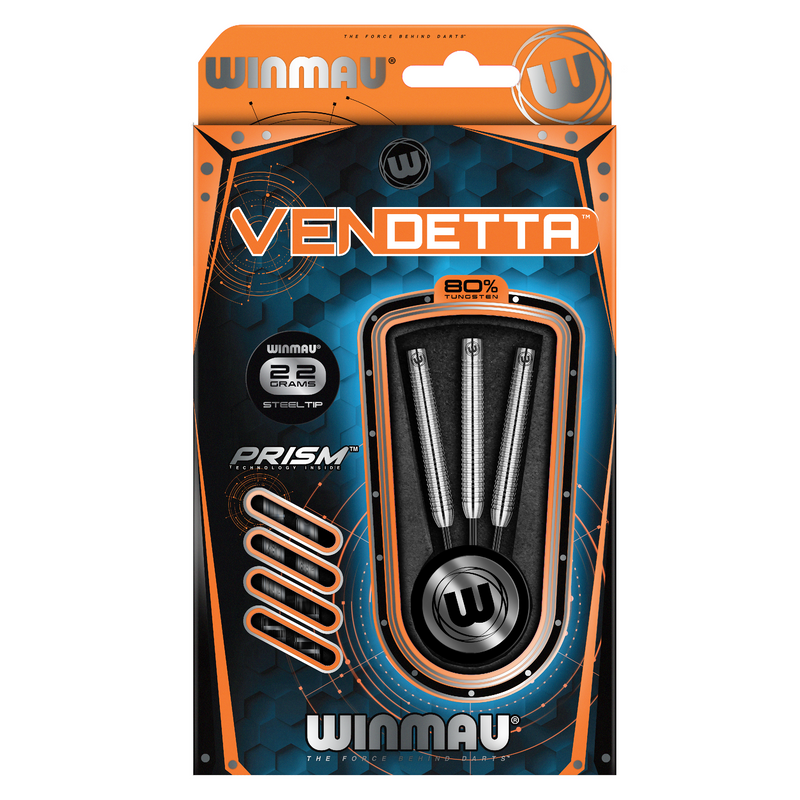 Winmau Vendetta 80% Tungsten Steel Tip Darts - 22 Gram