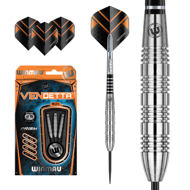 Winmau Vendetta 80% Tungsten Steel Tip Darts 28 Gram