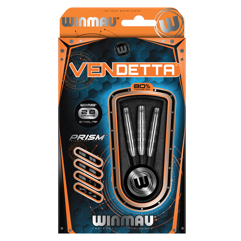 Winmau Vendetta 80% Tungsten Steel Tip Darts - 28 Gram