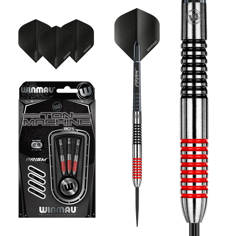 Winmau Ton Machine 80% Tungsten Steel Tip Darts 22 Gram