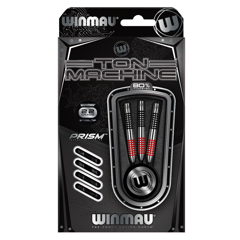 Winmau Ton Machine 80% Tungsten Steel Tip Darts - 22 Gram