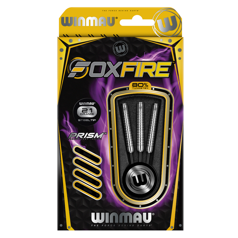Winmau Foxfire 80% Tungsten Steel Tip Darts - 21 Gram