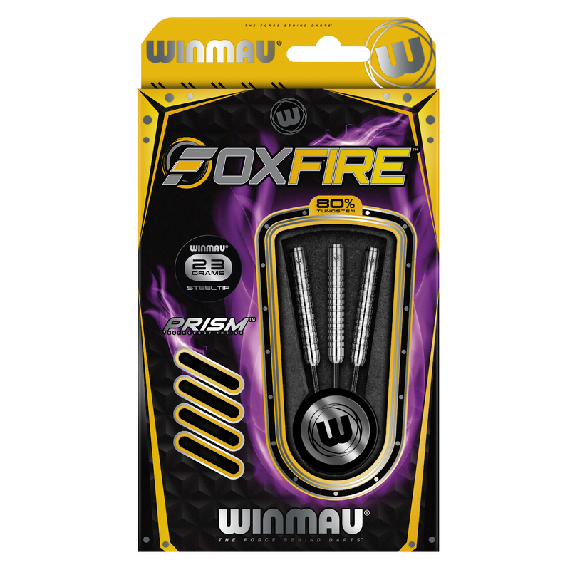 Winmau Foxfire 80% Tungsten Steel Tip Darts - 23 Gram