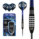 Winmau Andy Fordham 90% Black Tungsten Steel Tip Darts 25 Gram