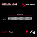 Winmau Mervyn King 90% Tungsten Steel Tip Darts - 22 Gram