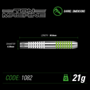 Winmau Ton Machine 80% Tungsten Steel Tip Darts - 21 Gram