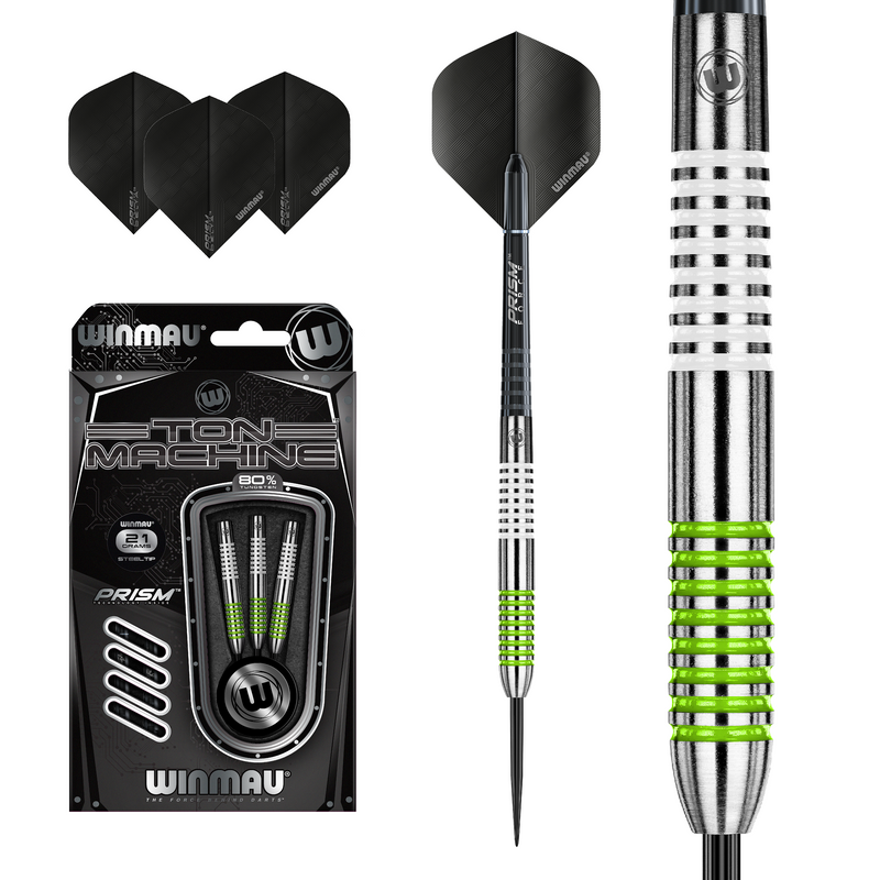 Winmau Ton Machine 80% Tungsten Steel Tip Darts 21 Gram