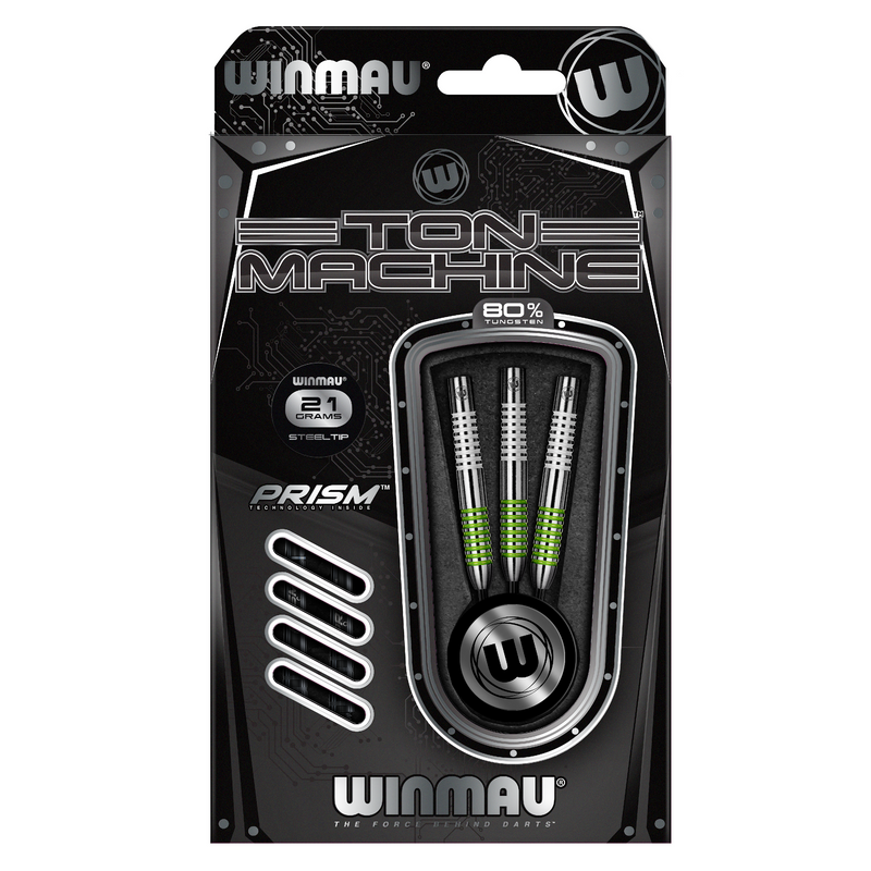 Winmau Ton Machine 80% Tungsten Steel Tip Darts - 21 Gram