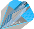 Target Phil Taylor Power Series Pro Ultra Dart Flights - Standard No.6 - Blue & Silver