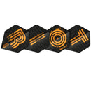 Unicorn Ultrafly 100 Micron Dart Flights - RIOT - Orange - Plus Standard Shape