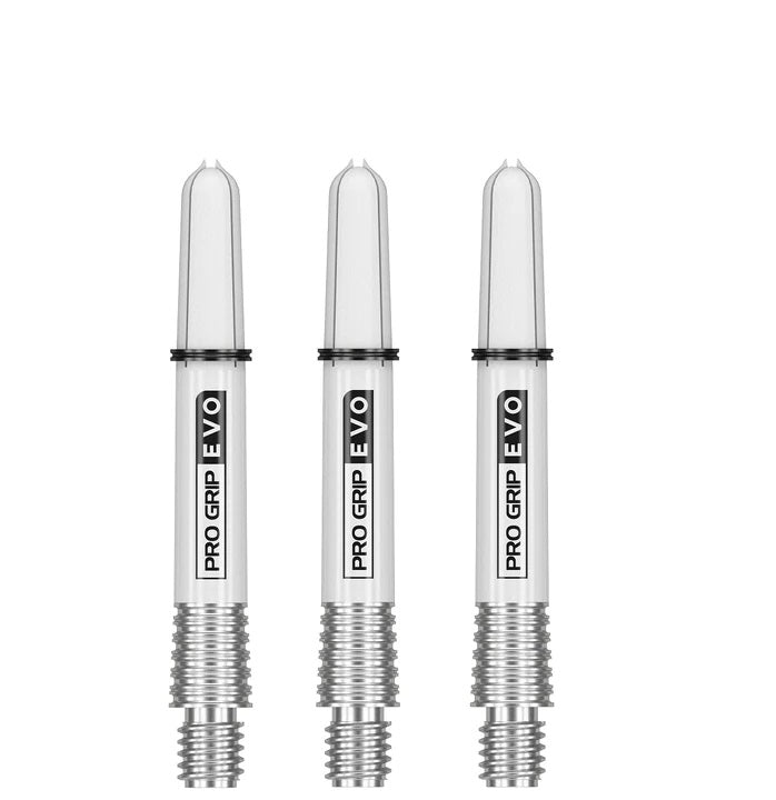Target Pro Grip Evo Dart Stems - Nylon with Aluminium Base - Silver