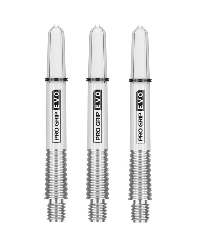 Target Pro Grip Evo Dart Stems - Nylon with Aluminium Base - Silver