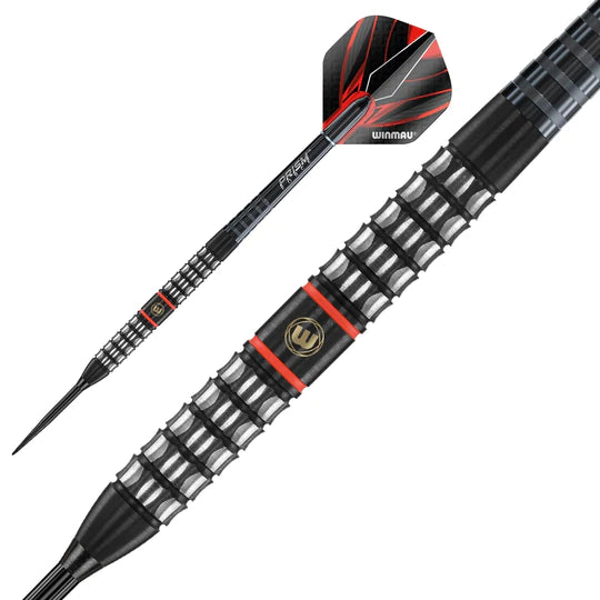 Winmau Sicario 90% Tungsten Black Steel Tip Darts - 22 Gram