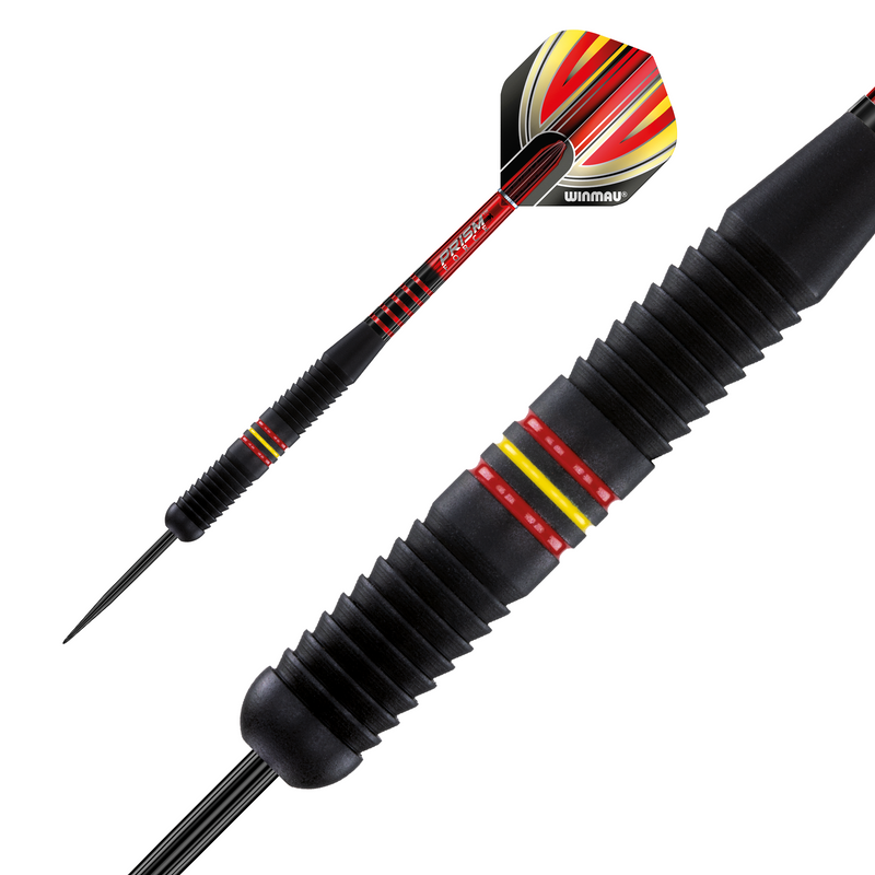 Winmau Outrage Black Brass Steel Tip Darts - 20 Gram